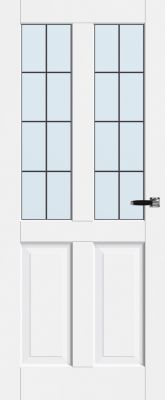 Dublin glas-in-lood 8-ruits 73 cm x 211,5 cm